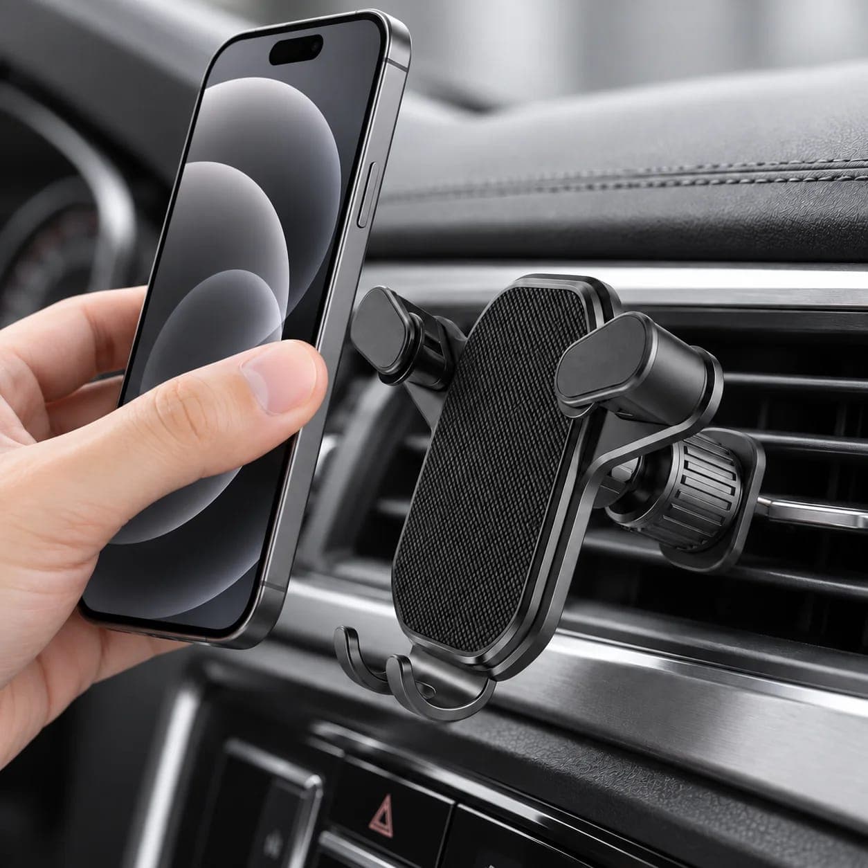 Universal Car Air Vent Phone Holder – 360° Metal Clip Mount 3