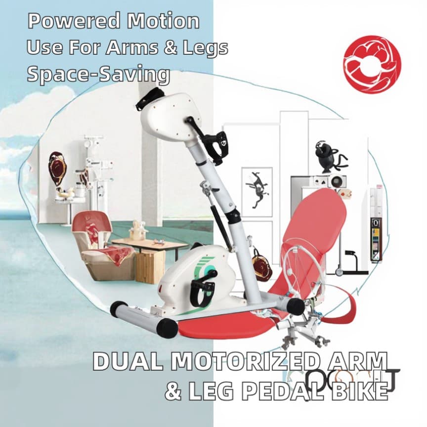 Motorized Arm and Feet Electric Pedal Exercise Bike 4
