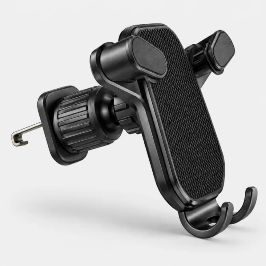 Universal Car Air Vent Phone Holder – 360° Metal Clip Mount
