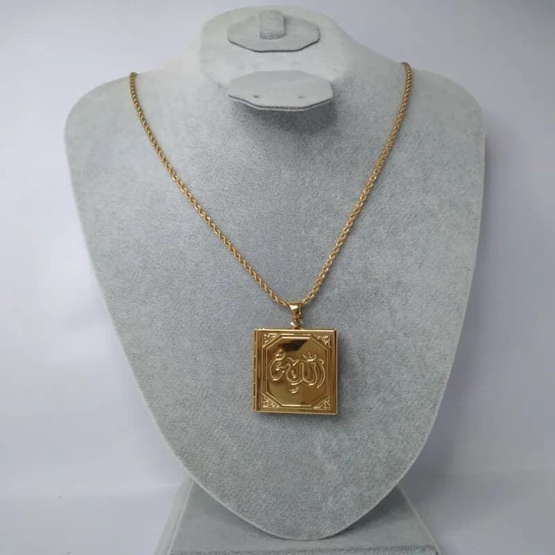 Allah Book Frame Necklace