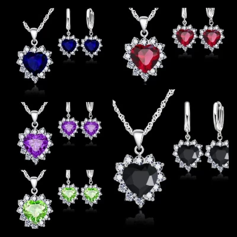 Charming Heart Stone Set