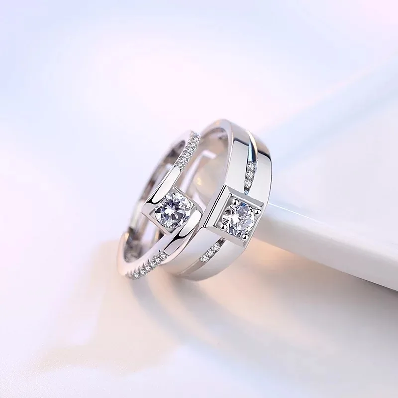 Classy Diamond Couple Rings