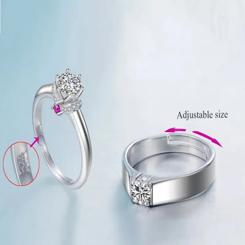 Elegant Flower Couple Rings