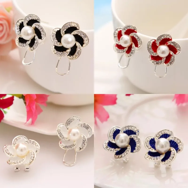 Elegant Flower Pearl Earrings