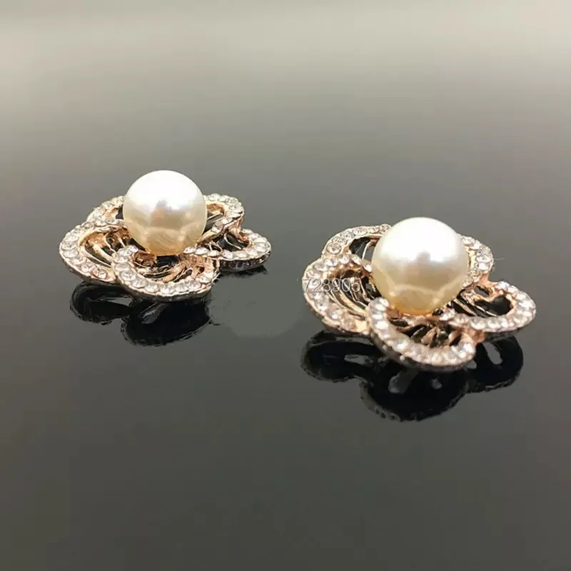 Elegant Flower Pearl Earrings