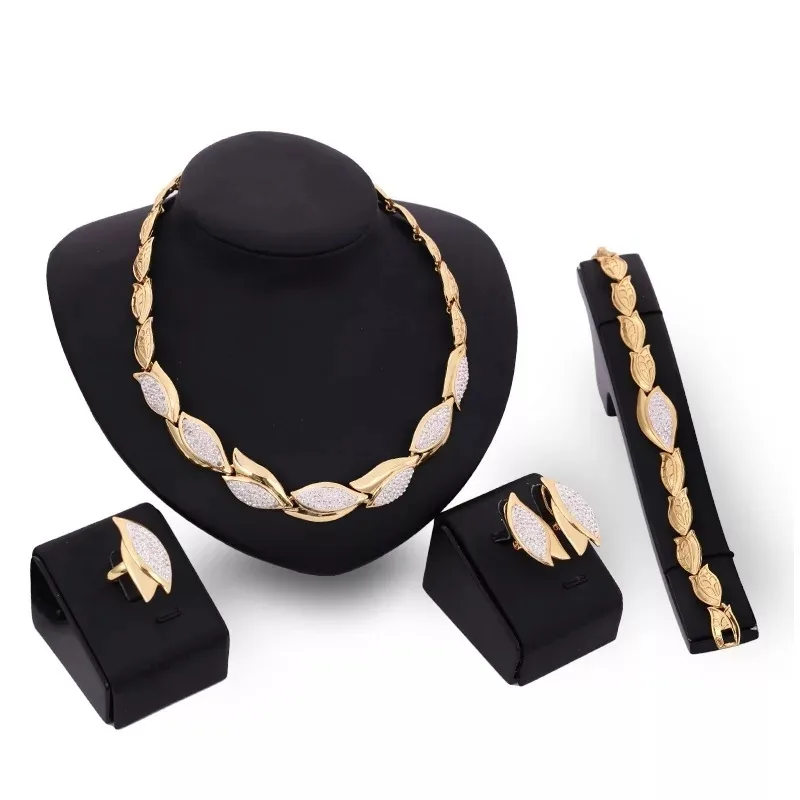 Elegant Leaf Charm Set