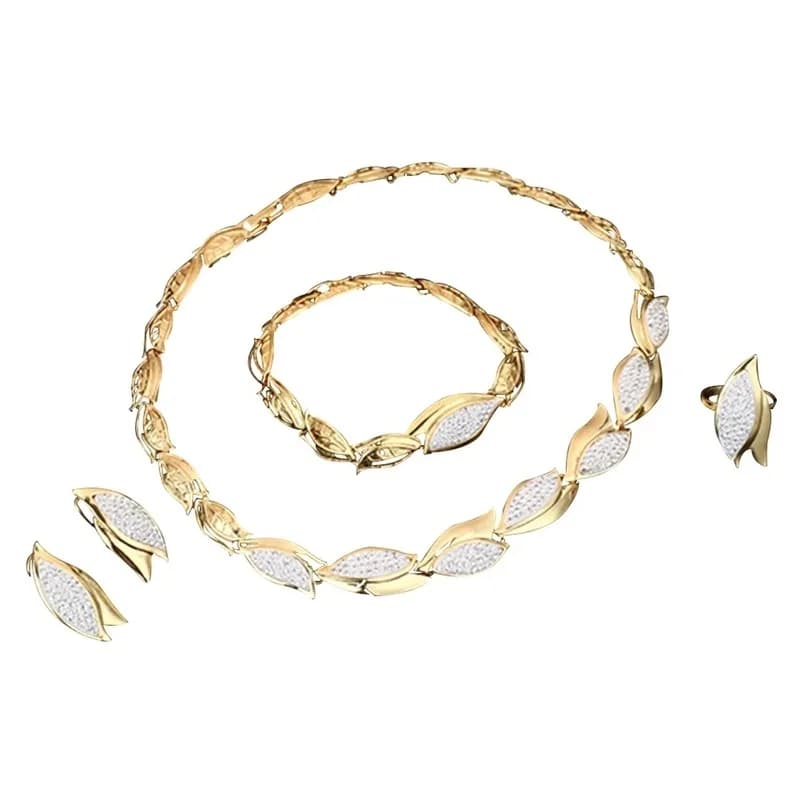 Elegant Leaf Charm Set