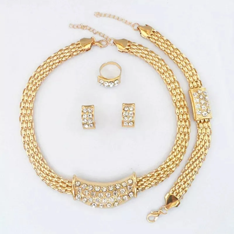 Hot Crystal Vintage Bridal Set