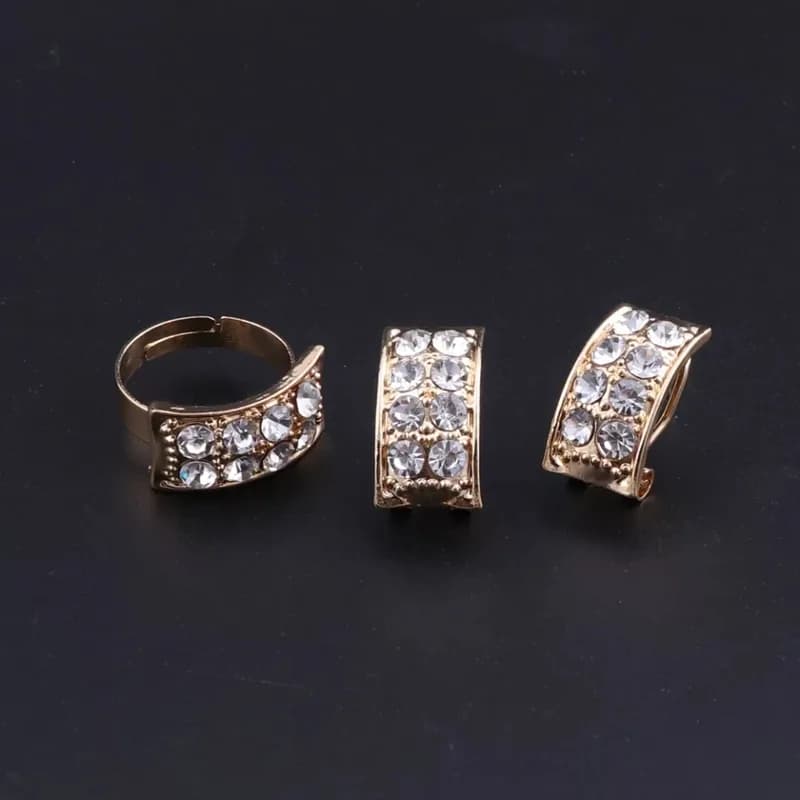 Hot Crystal Vintage Bridal Set