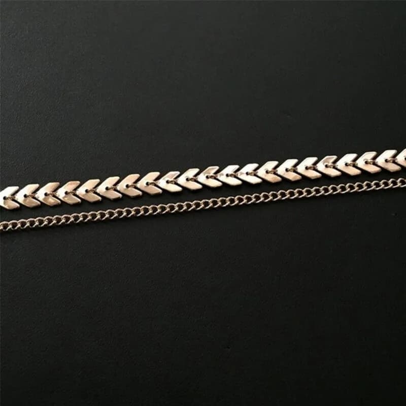 Gold Wheat Necklace