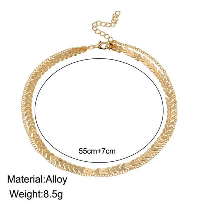 Gold Wheat Necklace