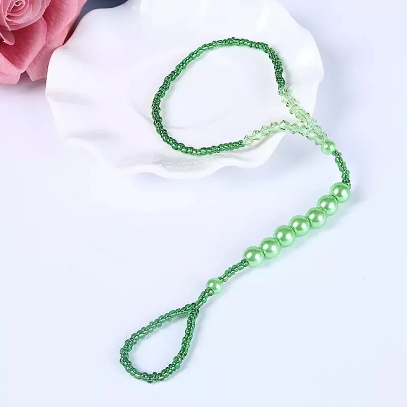 Green Charms Beads Anklet