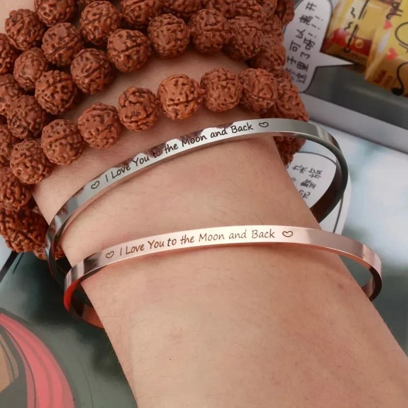 I Love You To The Moon And Back Bracelet