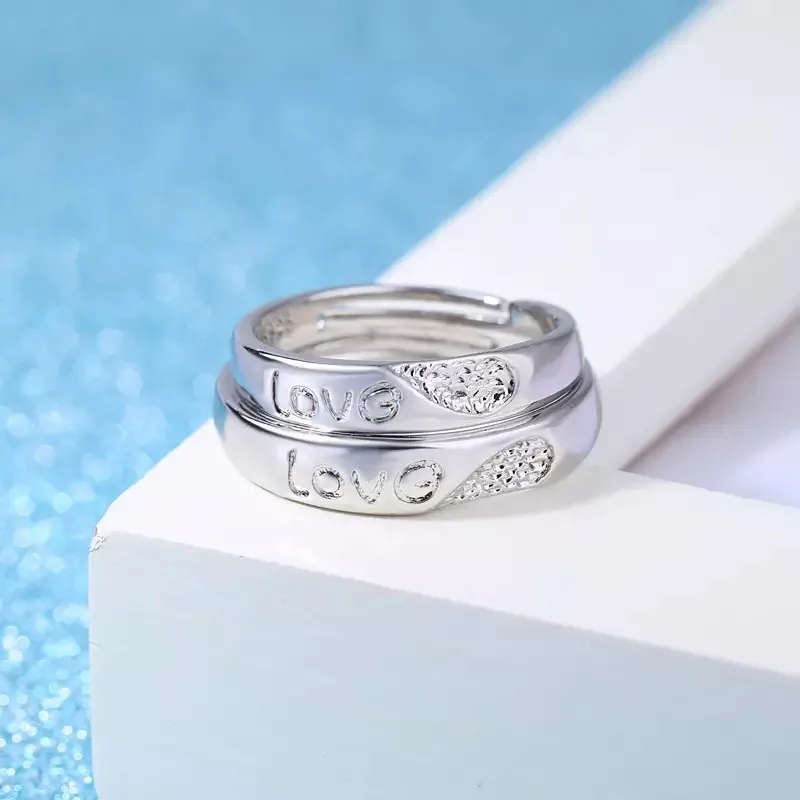 Love Heart Couple Rings