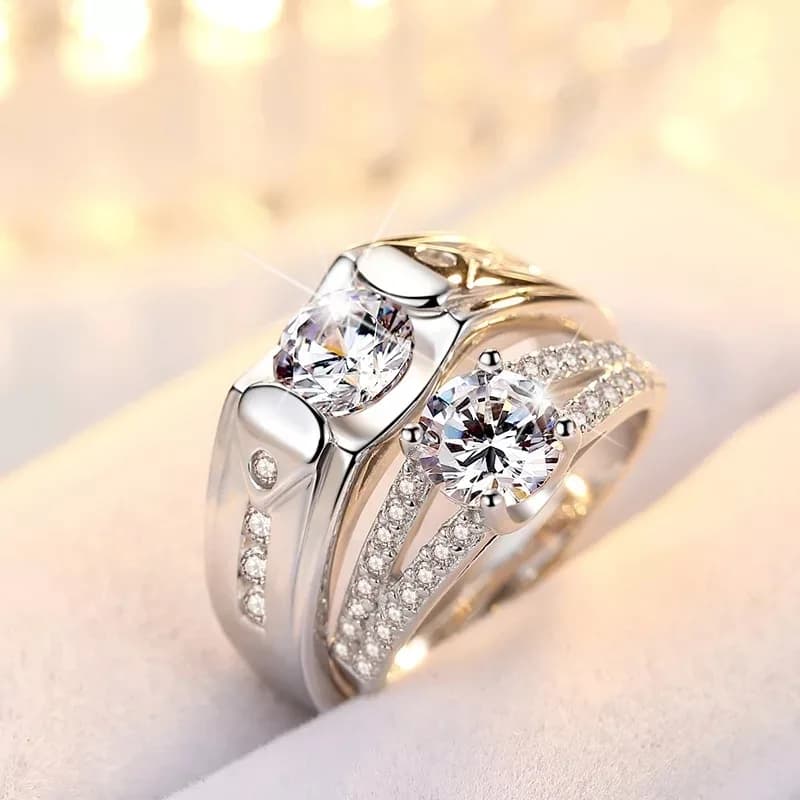 Luxurious Exquisite Couple Rings