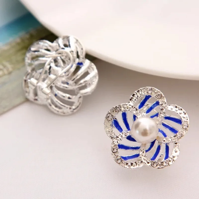 Luxury Pearl Flowers Earrings