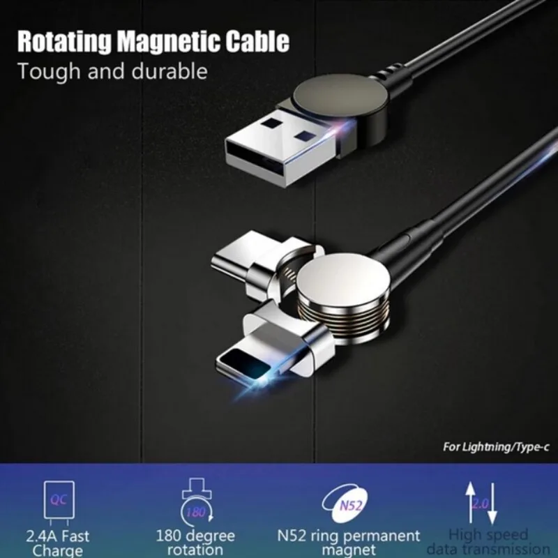 Fast Charging & Data Transfer Magnetic Cable Set