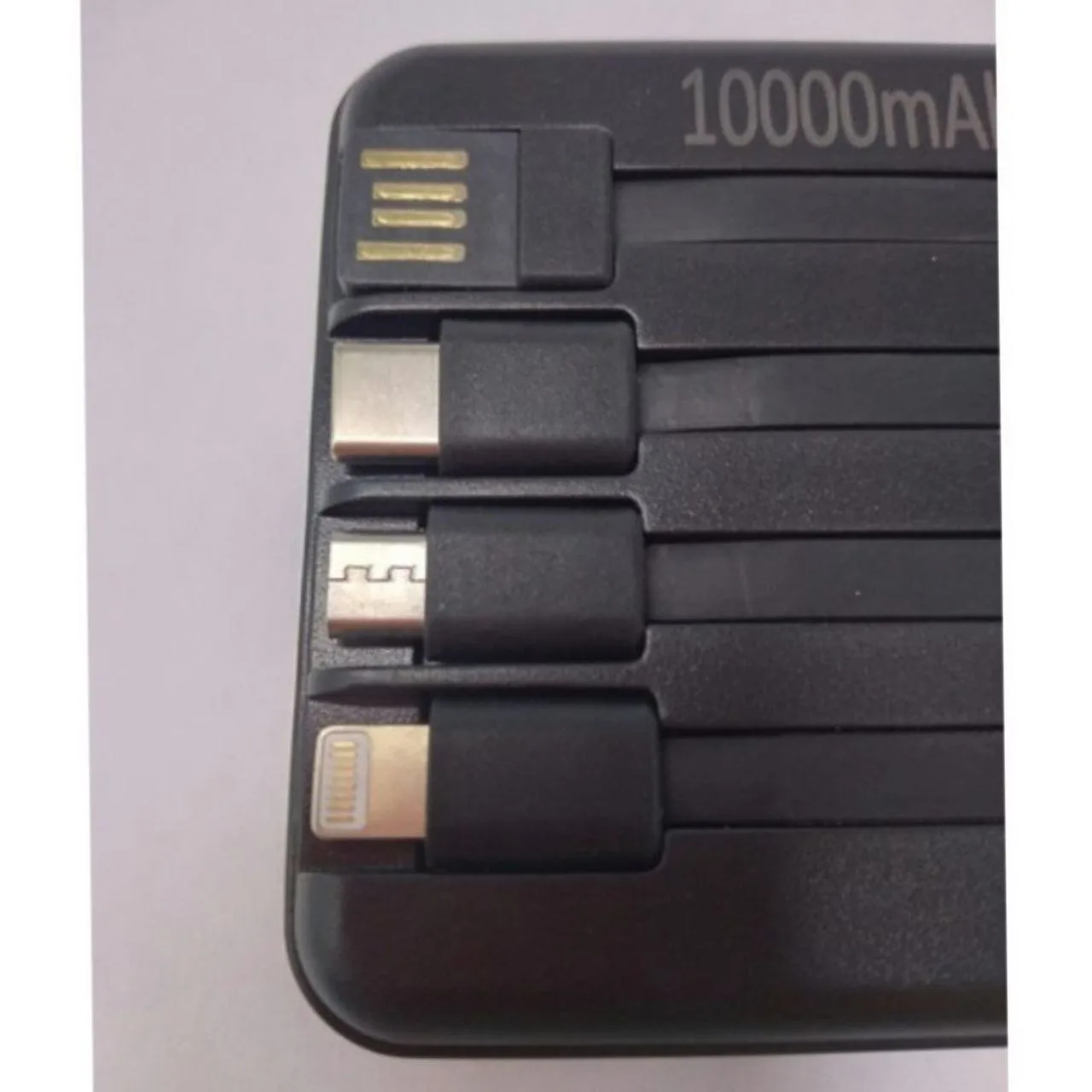 Power Bank 3 in 1 Premium Quality 10000Mah Black With Wireless Charging