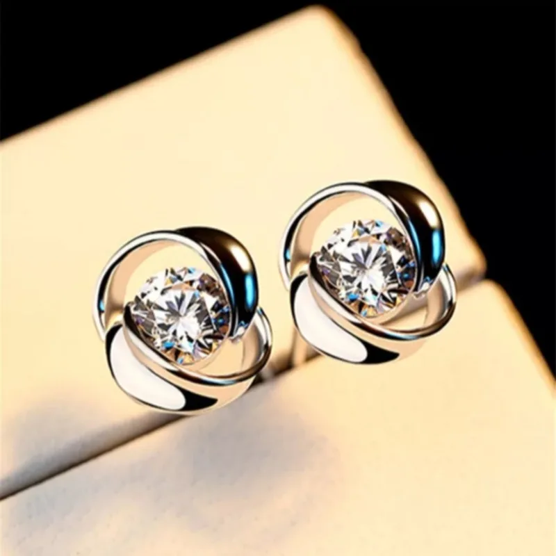 Retro Classic Zircon Earrings