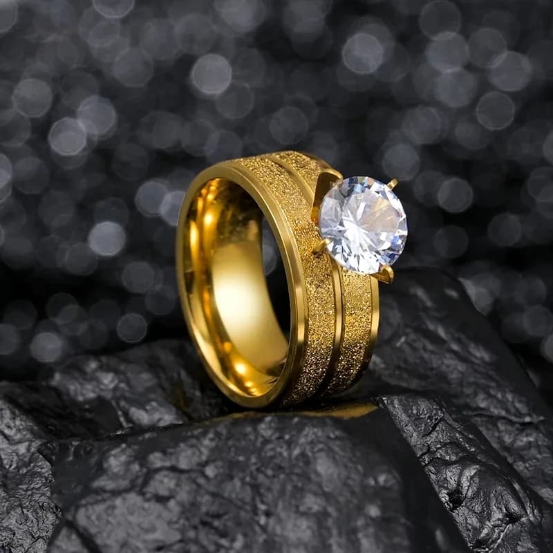 Romantic Classic Crystal Ring