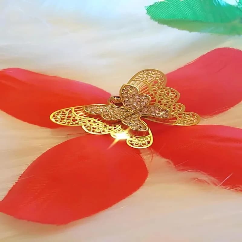 Shiny Double Butterfly Necklace
