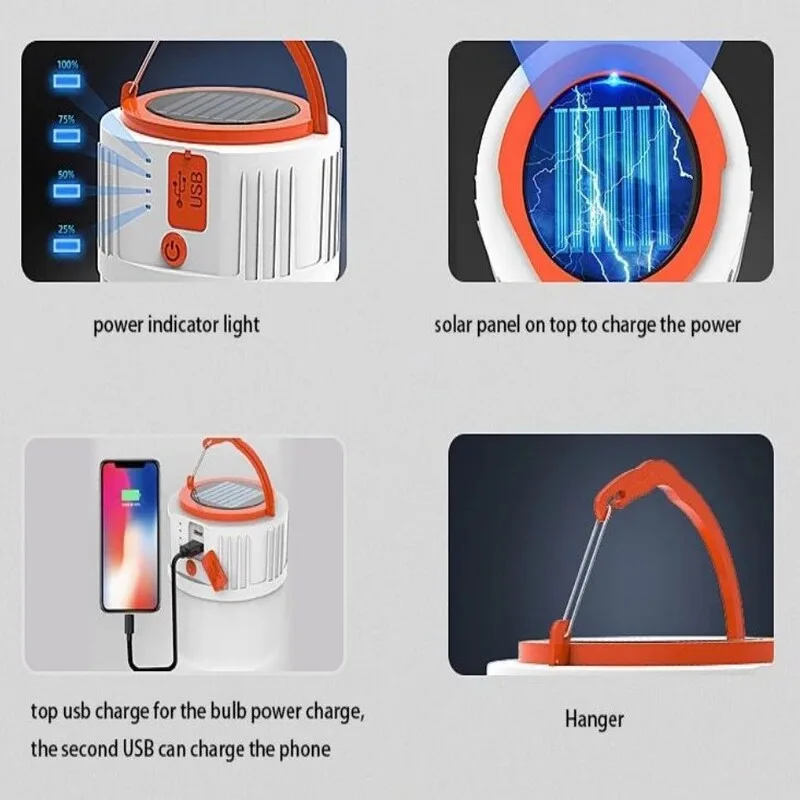 Solar Lamp With Mobile Phone Charging