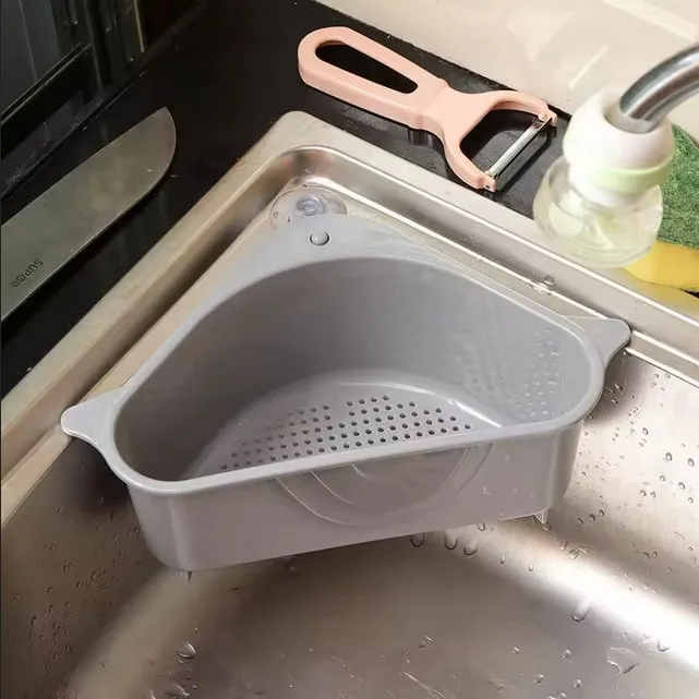 Triangular Sink Drain Shelf