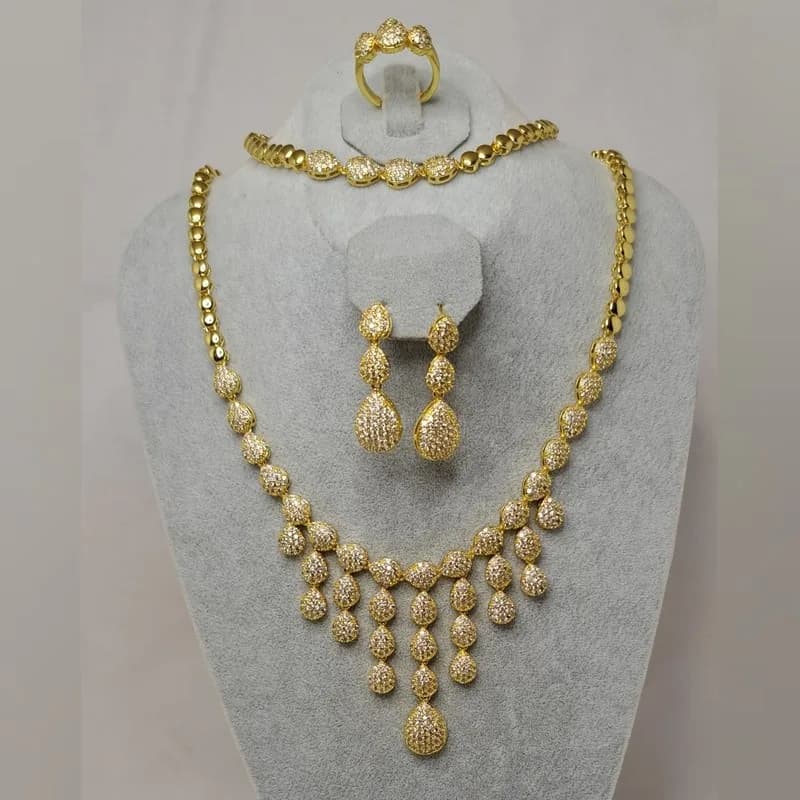 Luxury Crystal Flower Set