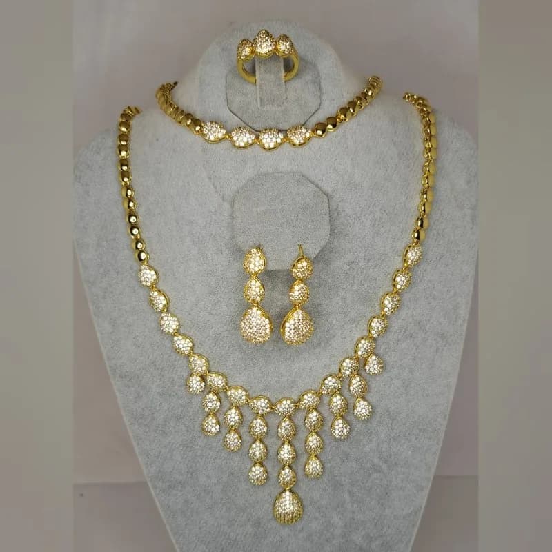 Luxury Crystal Flower Set