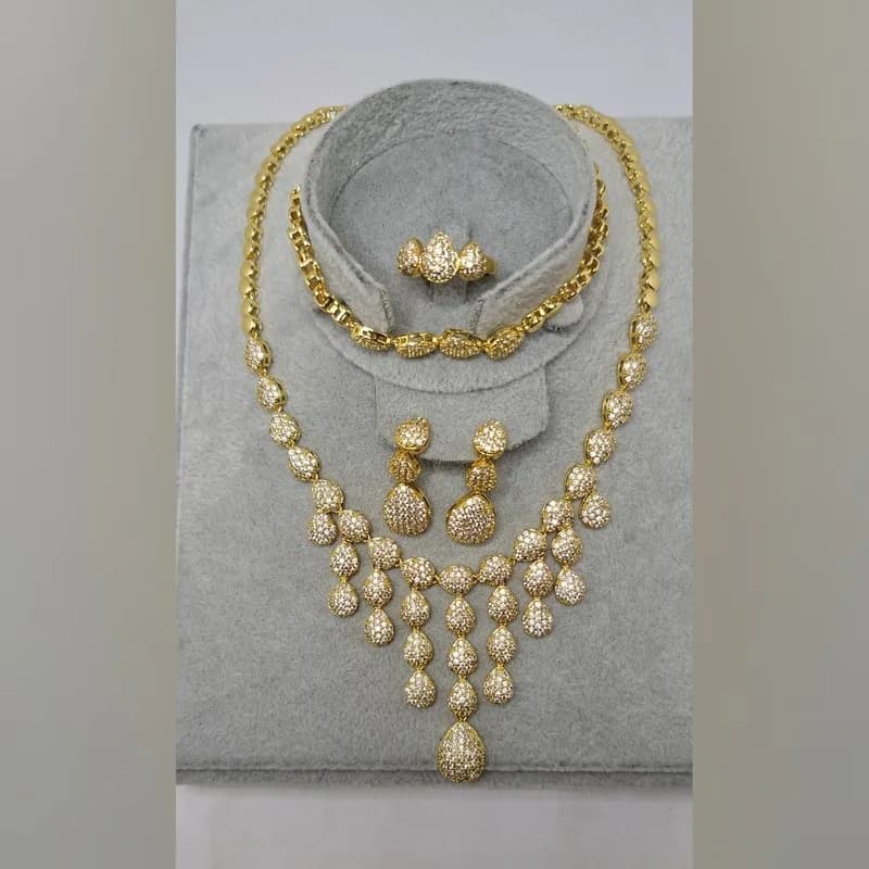 Luxury Crystal Flower Set