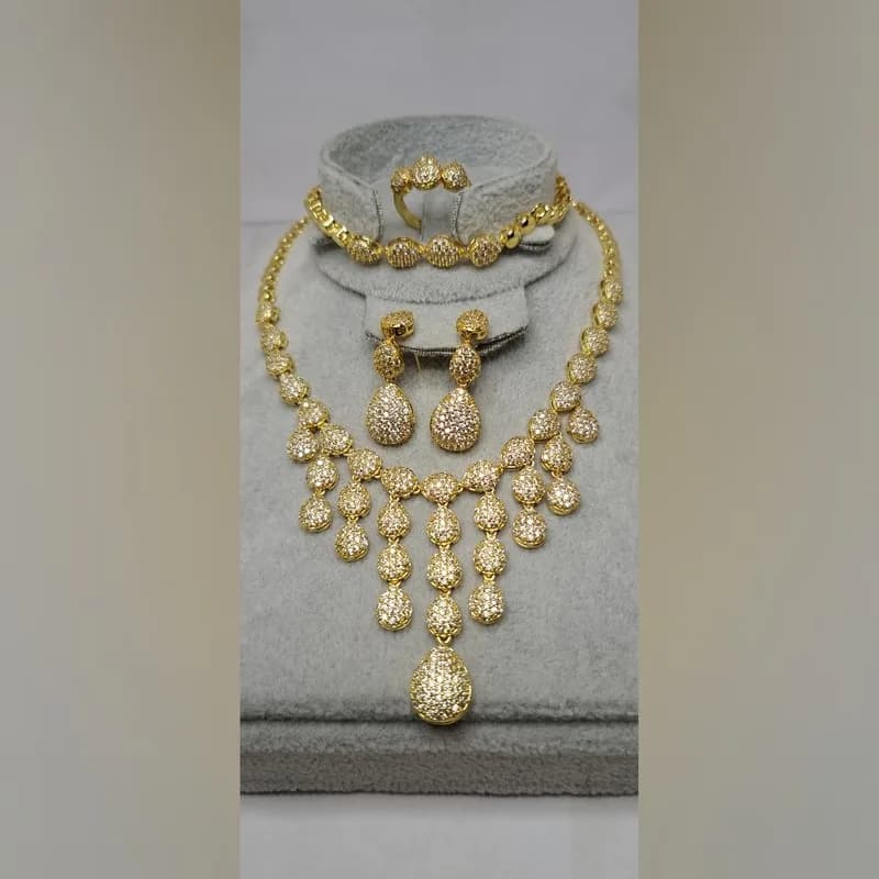 Luxury Crystal Flower Set