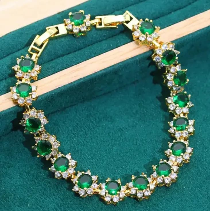 Gold Plated Jewelry Wedding Set