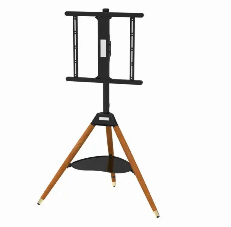 Tripod TV Stand With 3 Legs and a Metal Tray