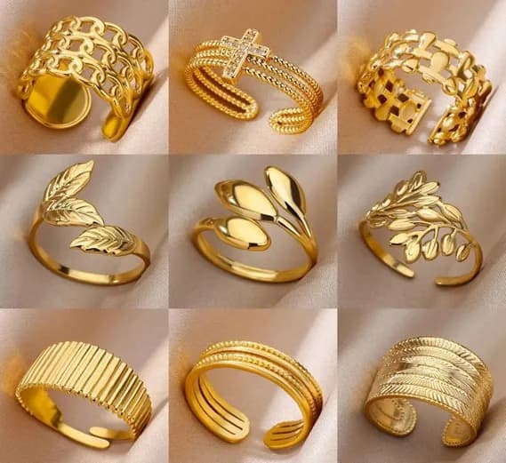 Attractive Gold Rings