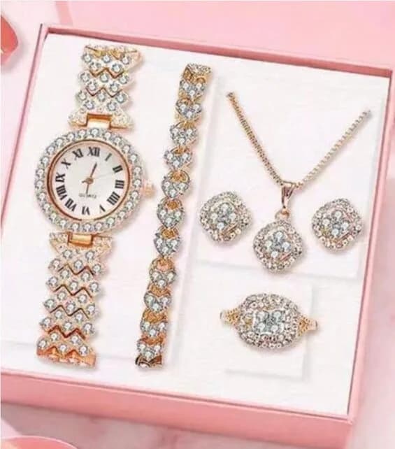 Crystal Rhinestone Watch Set