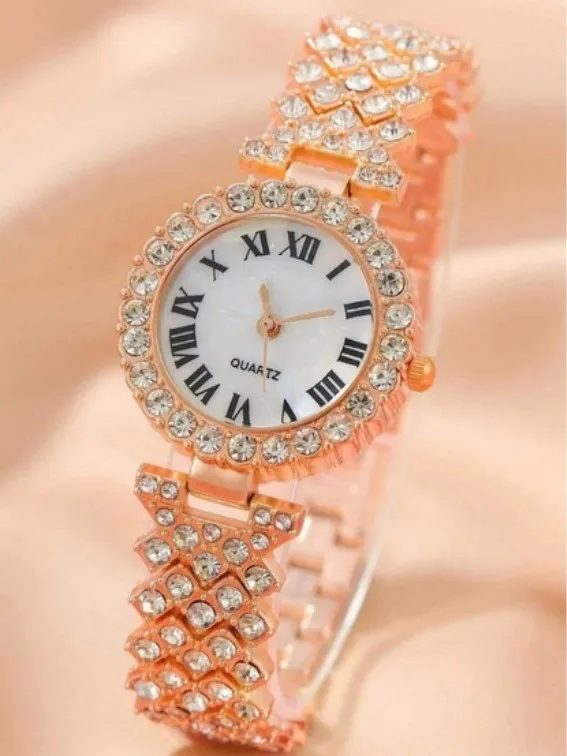 Crystal Rhinestone Watch Set