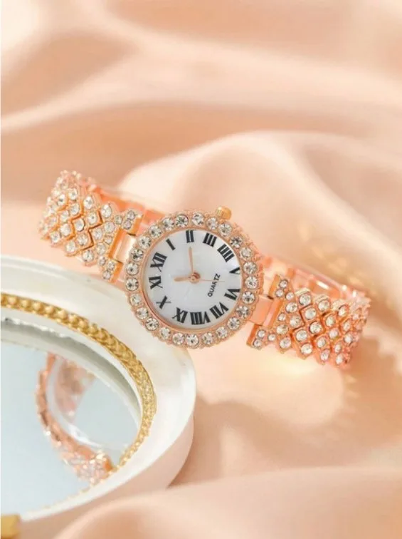 Crystal Rhinestone Watch Set
