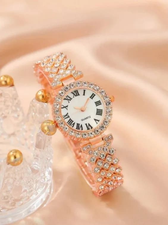 Crystal Rhinestone Watch Set