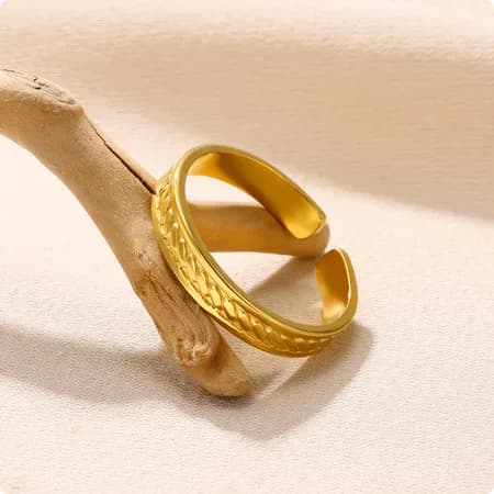 Engraved Golden Ring