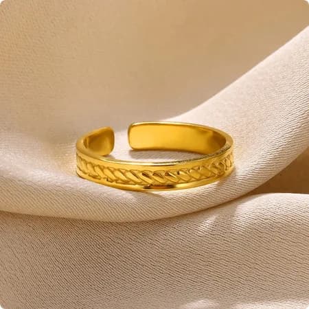 Engraved Golden Ring