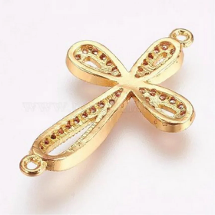 Golden Crystals Cross