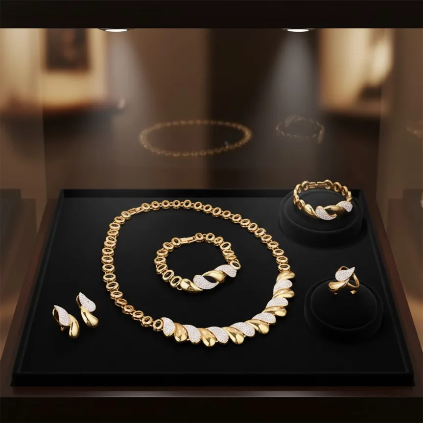 Luxurious Trendy Crystal Set