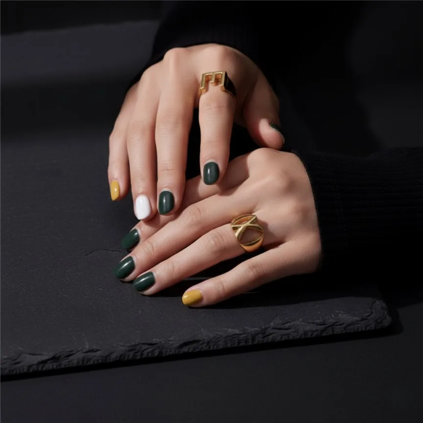Trendy Initial Ring