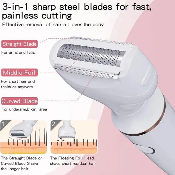 3 in 1 Lady Shaver Electric Shaver