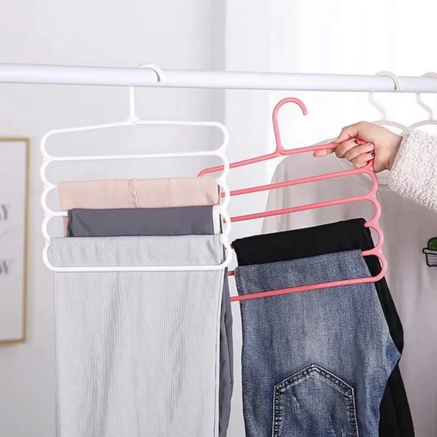 5-in-1 Multipurpose Plastic Hanger