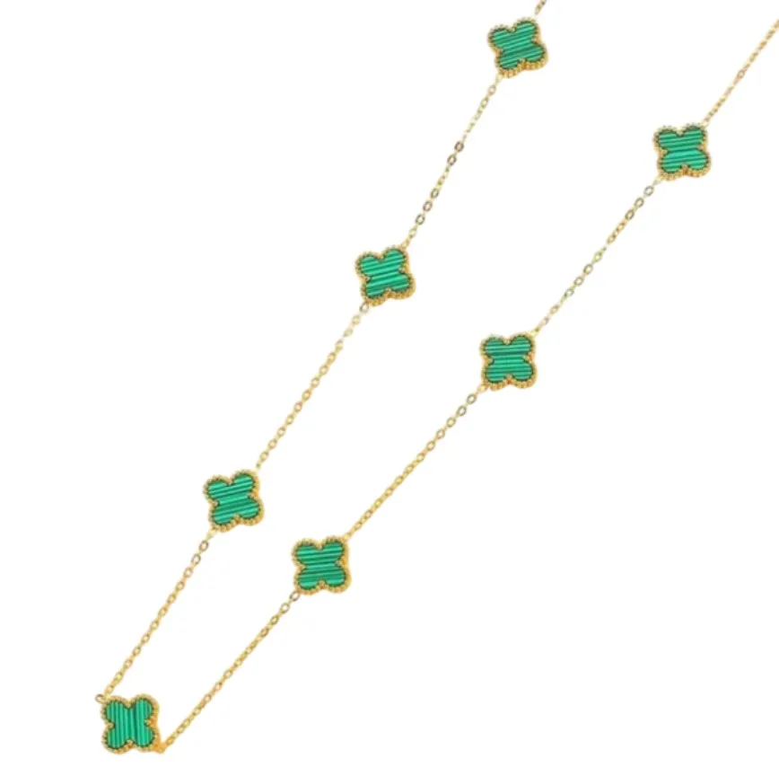 Dainty Gold Clover Pendant Necklace