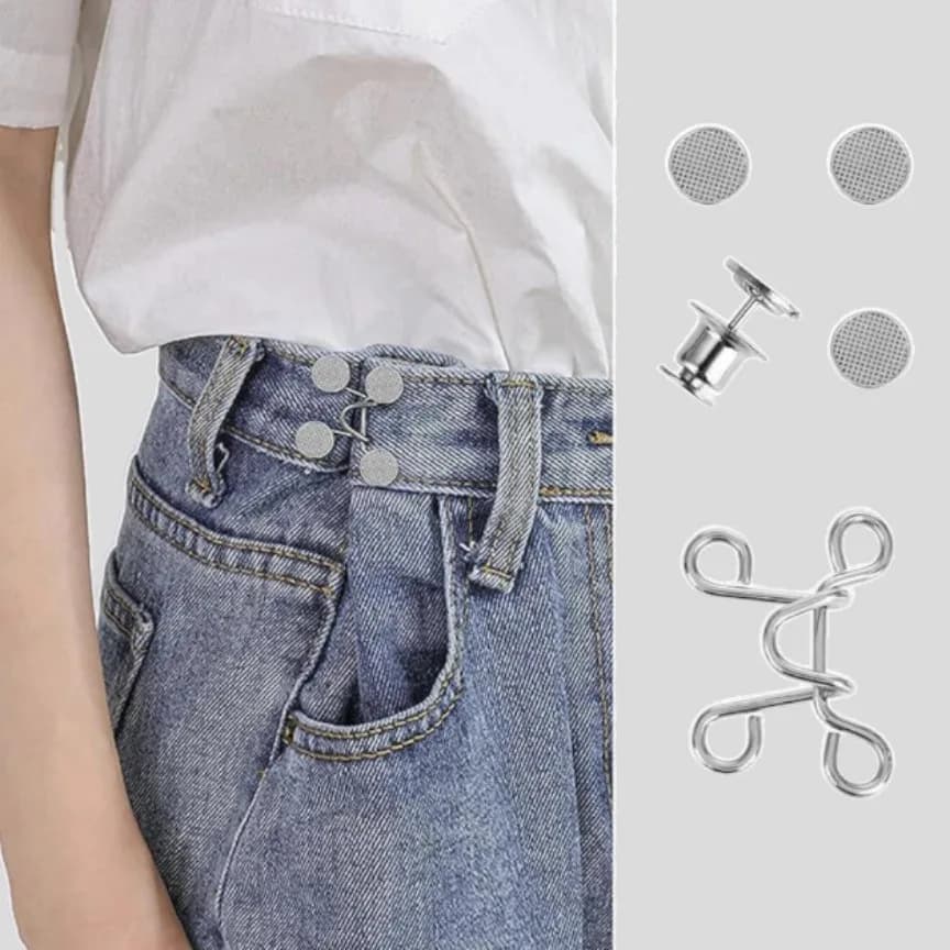 Jeans Buttons Pins Adjustable Waist Extender