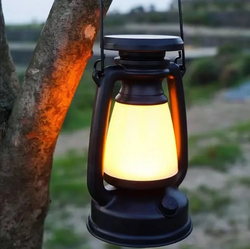 Vintage-Style LED Camping Lantern