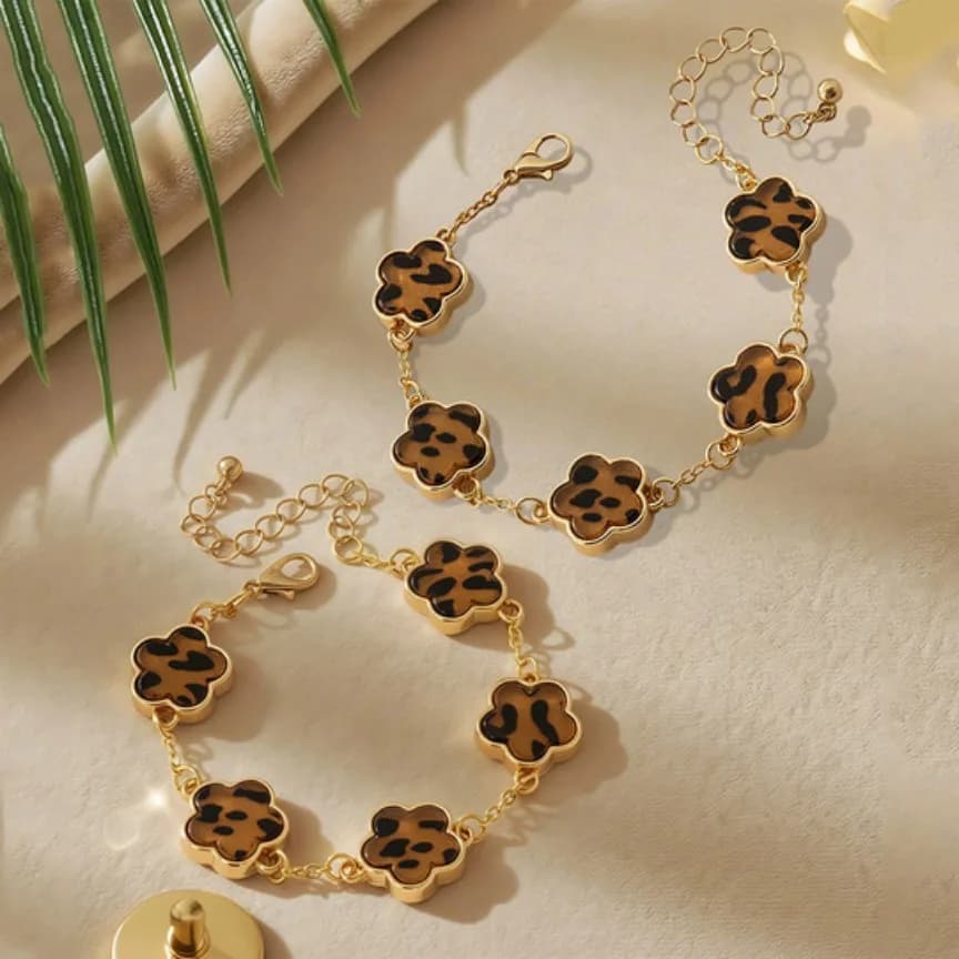 Wild Bloom Leopard Bracelet