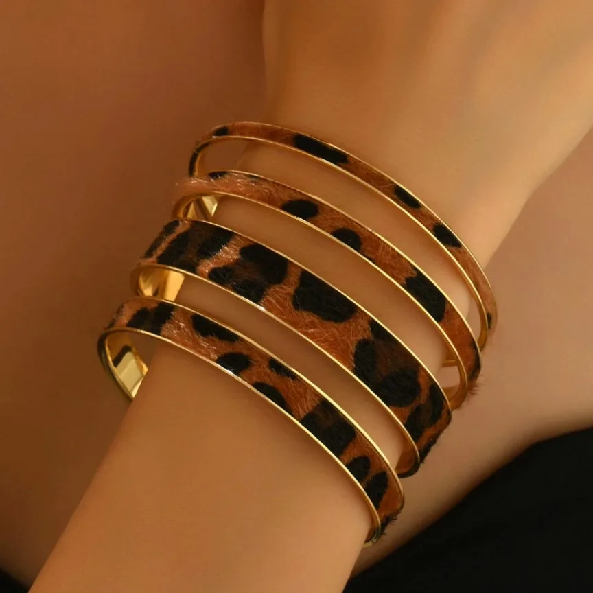 Leopard Wrap Bangle